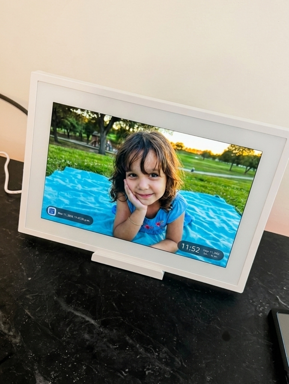 eCalendar 10.1-inch HD Touchscreen Display - Digital Wall Calendar with App Sync